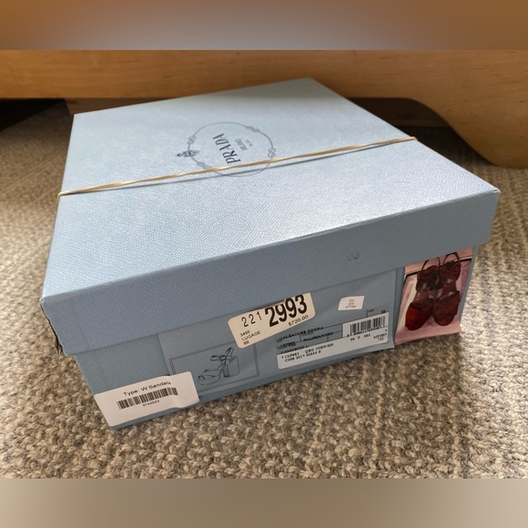 BNIB Prada Suede Platform Brown Sandal cross strap size 38 8 - Picture 2 of 10